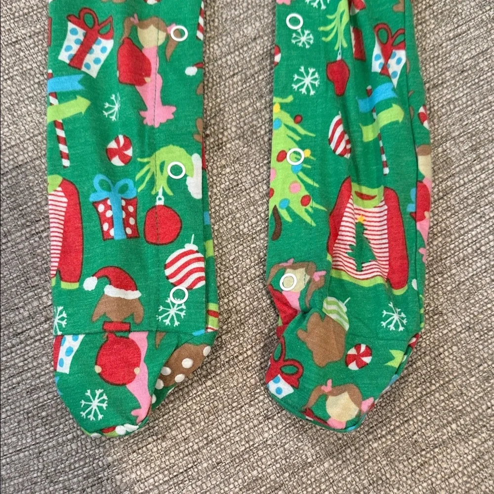 Jane Marie Festive Green Kids Footie